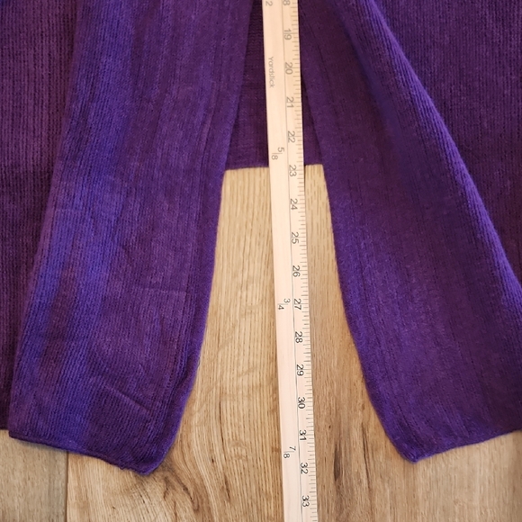 Elietian Chic Purple Women's Sweater Shawl Cape NEW! - Picture 5 of 5